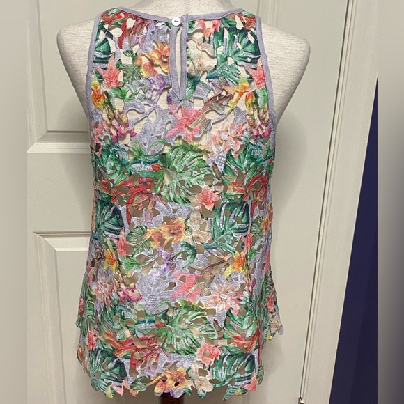 Inari medium tank top, cutout design, floral pattern - Picture 3 of 5